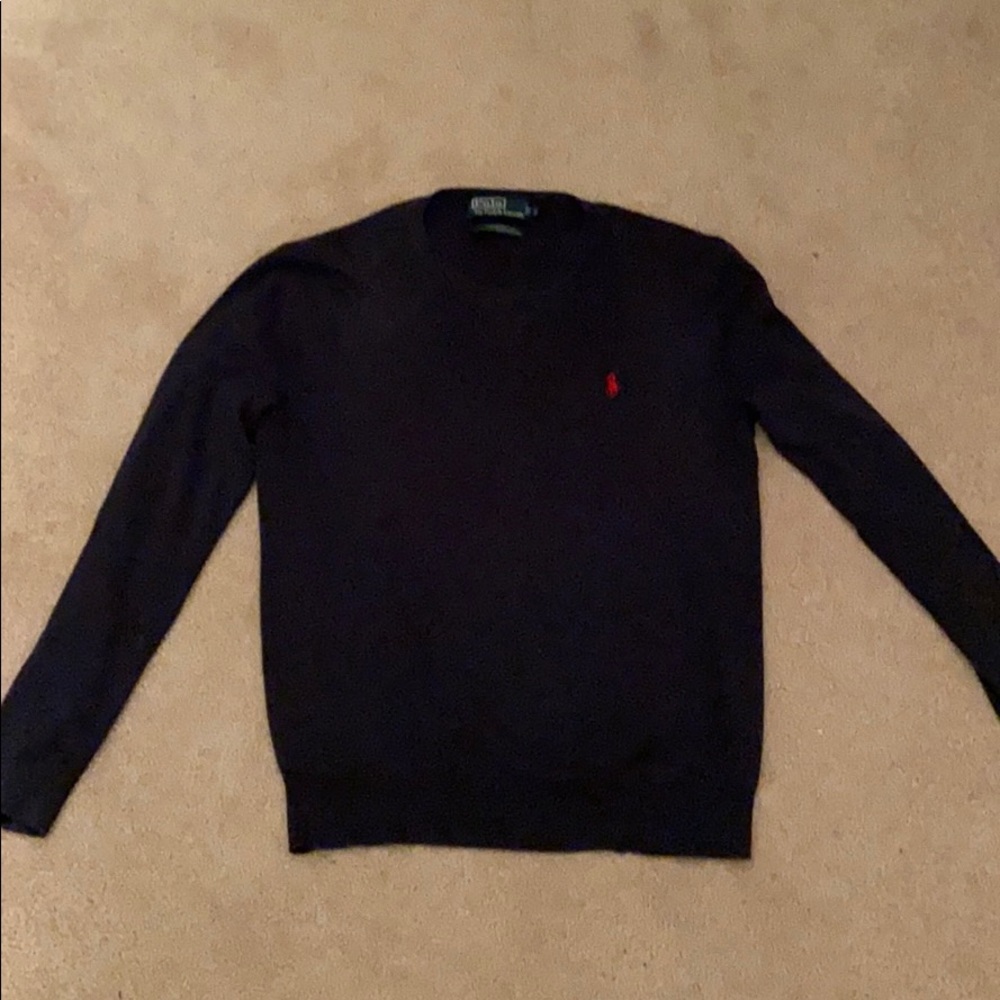 Men’s Polo navy crewneck sweater